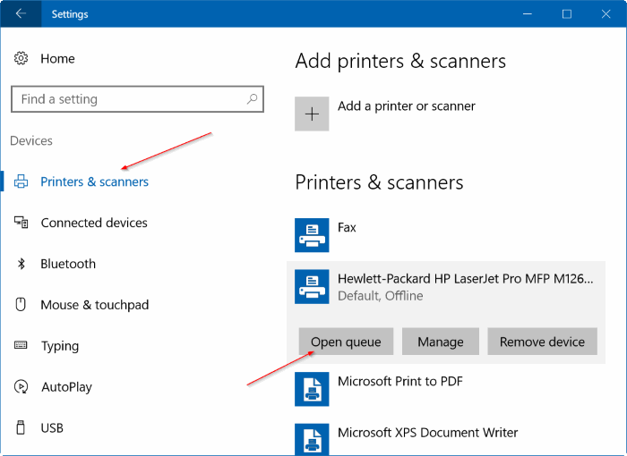 clear print queue in Windows 10 pic6