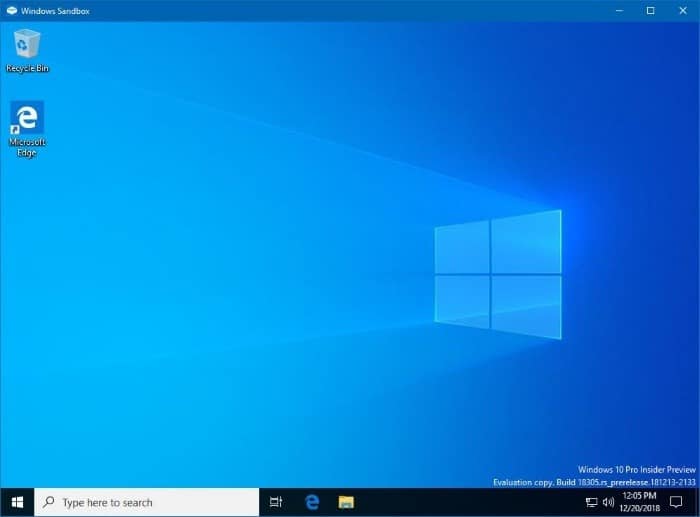 enable or disable Windows Sandbox in Windows 10 pic01