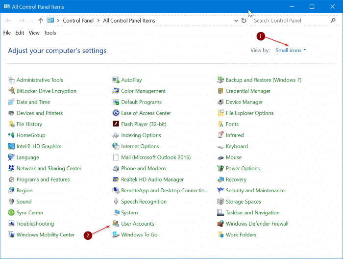 rename users accounts in Windows 10 pic6