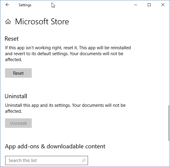restore missing Store app in Windows 10 pic4