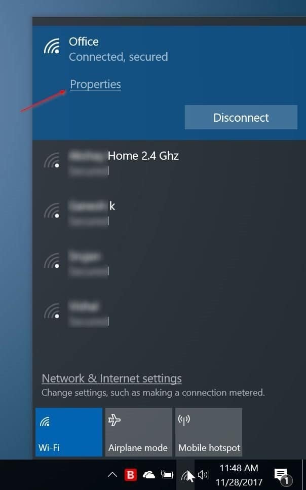 set network location to public or private in Windows 10 pic3